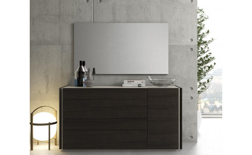 Faro Dresser Wenge & Light Grey Accents J&M Furniture Faro Dresser Wenge & Light Grey Accents J&M Furniture