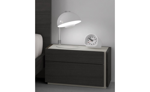 Faro Nightstand Wenge & Light Grey Accents J&M Furniture Faro Nightstand Wenge & Light Grey Accents J&M Furniture