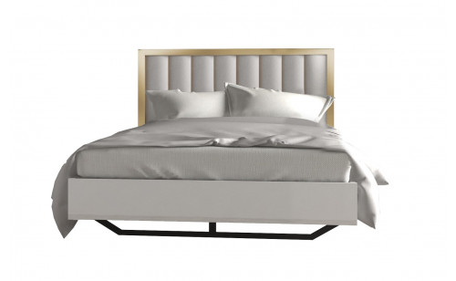 Fiocco Bed White Gold J&M Furniture Fiocco Bed White Gold J&M Furniture