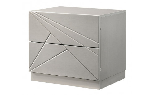 Florence Nightstand White & Taupe J&M Furniture Florence Nightstand White & Taupe J&M Furniture