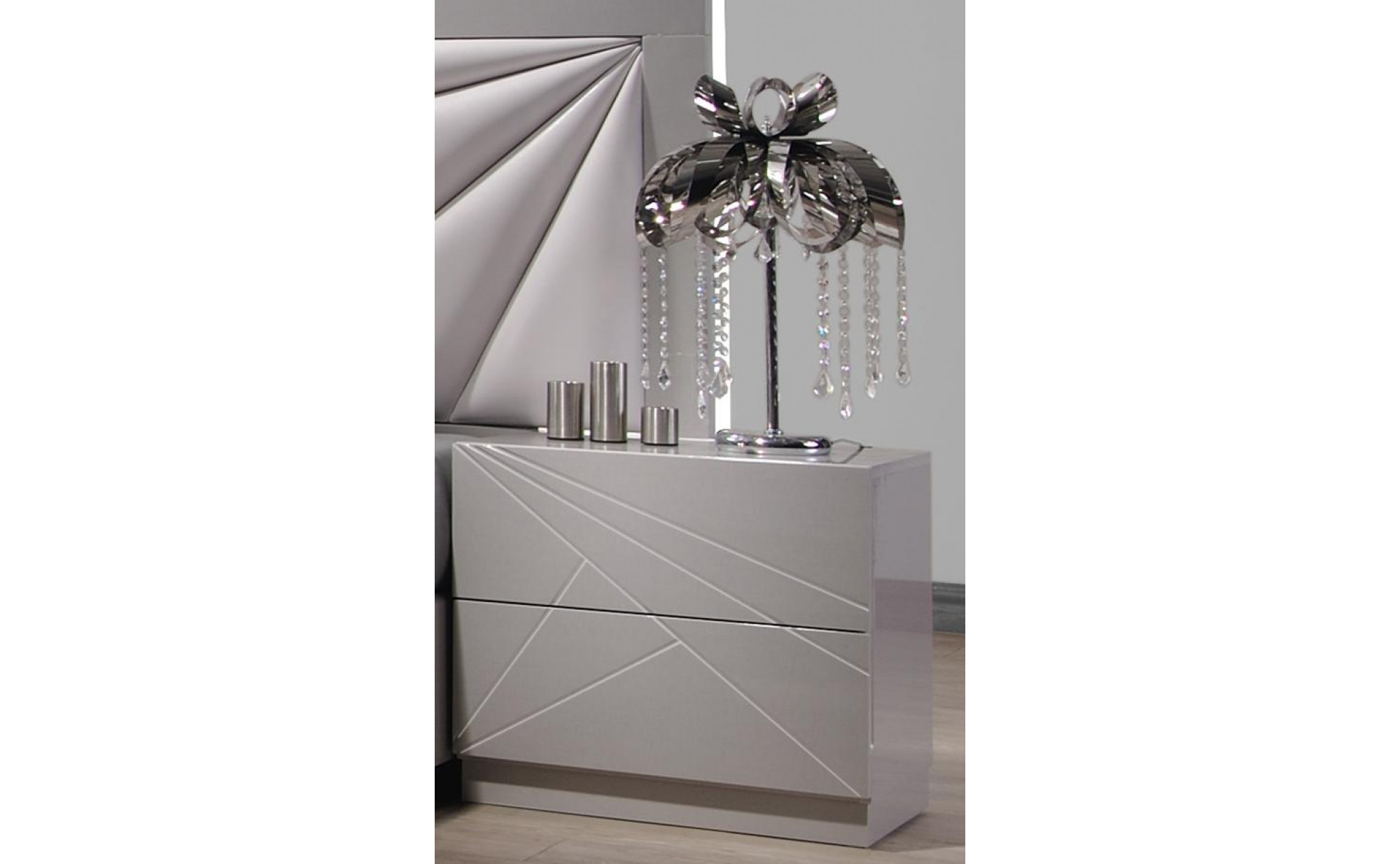 Florence Casegoods White & Taupe J&M Furniture JM