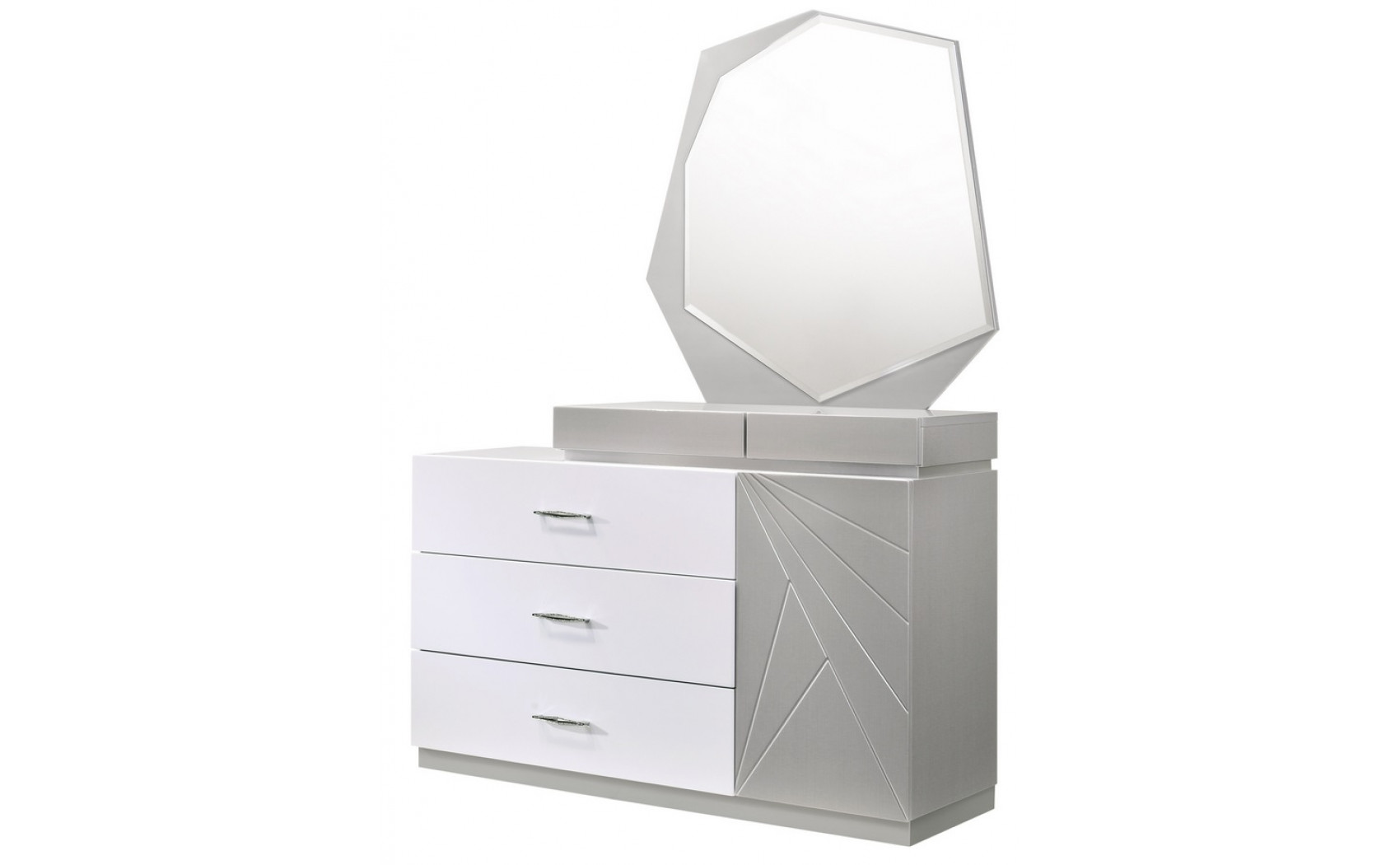 Florence Bedroom Set White & Taupe J&M Furniture