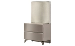 Grace Nightstand Taupe Matte J&M Furniture