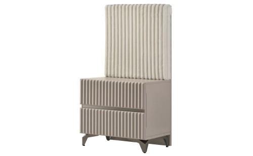 Grace Nightstand Taupe Matte J&M Furniture Grace Nightstand Taupe Matte J&M Furniture