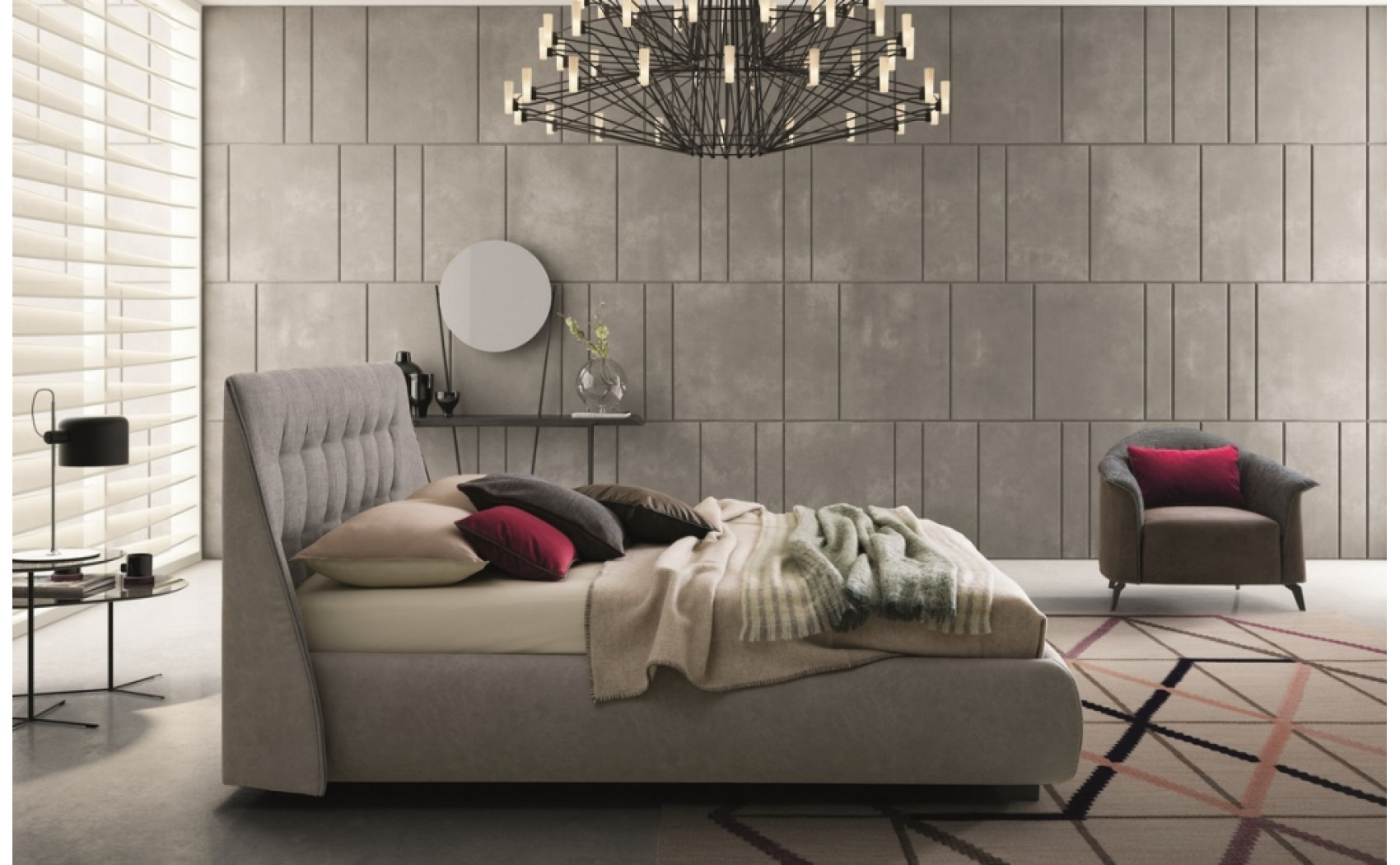 Guscio Storage Bed Grey J&M Furniture