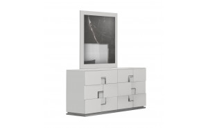 Infinity Dresser Bianco Lucido J&M Furniture