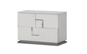 Infinity Nightstand Bianco Lucido J&M Furniture