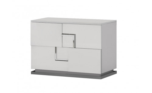 Infinity Nightstand Bianco Lucido J&M Furniture Infinity Nightstand Bianco Lucido J&M Furniture