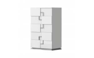 Infinity Chest Bianco Lucido J&M Furniture
