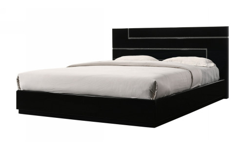 Lucca Bed Black Lacquer J&M Furniture