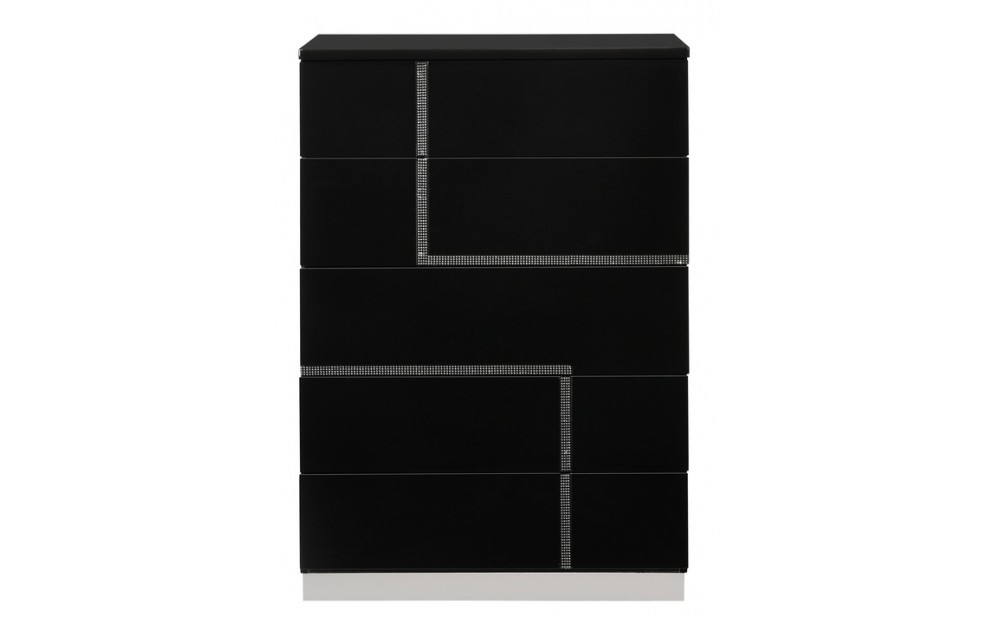 Lucca Bedroom Set Black Lacquer J&M Furniture