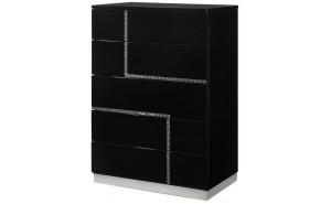 Lucca Chest Black Lacquer J&M Furniture