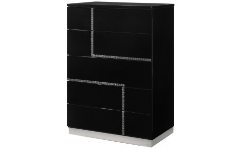 Lucca Chest Black Lacquer J&M Furniture