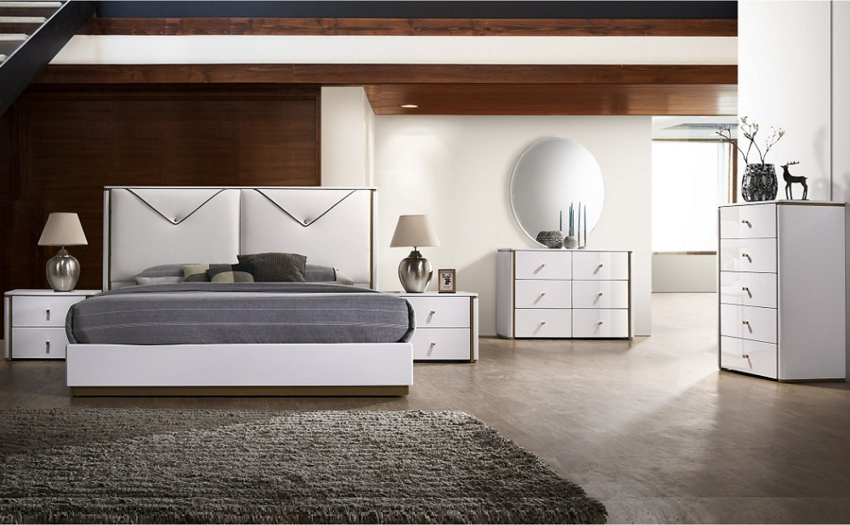 Lucera Bedroom Set White J&M Furniture