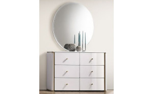Lucera Dresser & Mirror White J&M Furniture