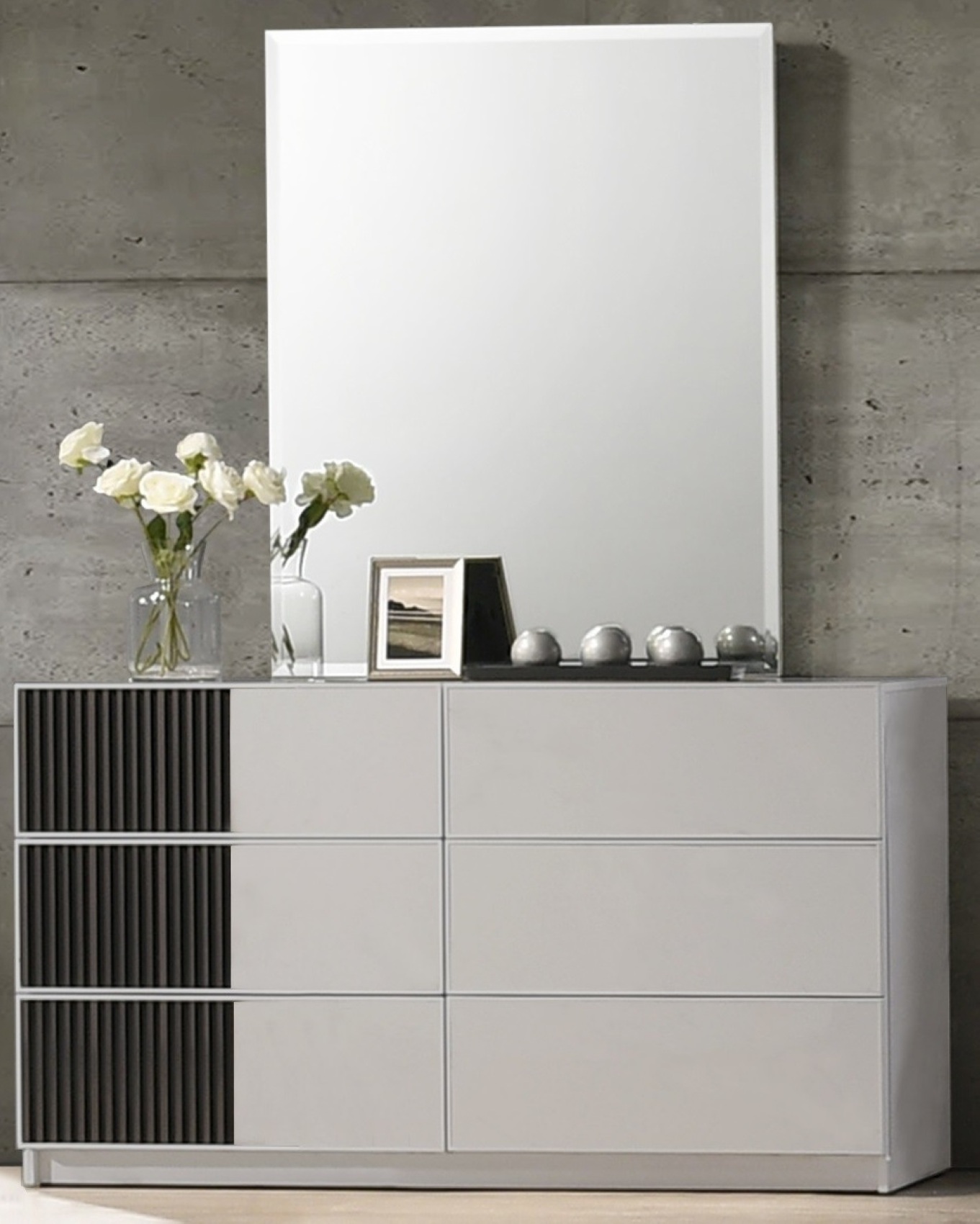 Lucia Bedroom Set Grey J&M Furniture JM