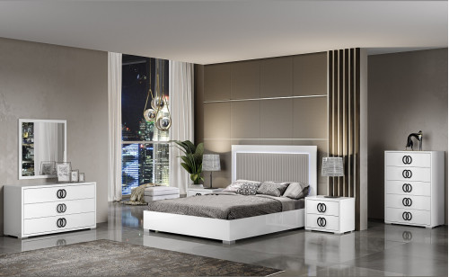 Luxuria Bedroom Set White / Grey J&M Furniture