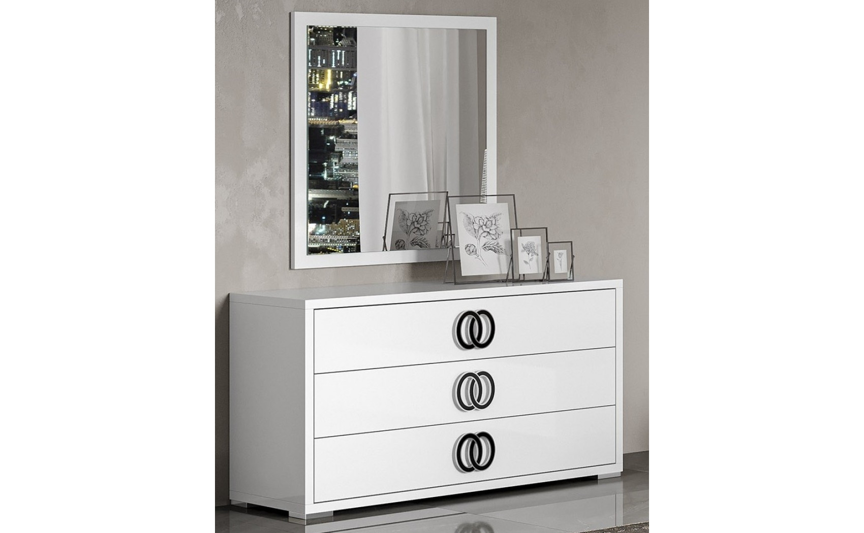 Luxuria Bedroom Set White / Grey J&M Furniture