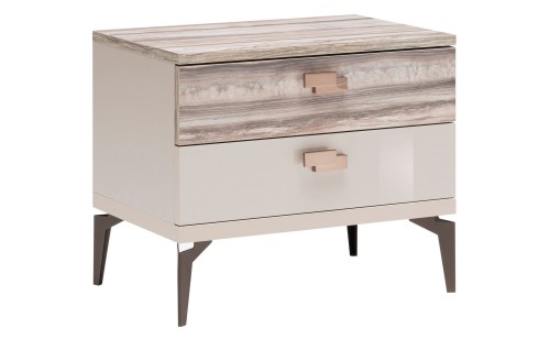 Madison Nightstand Oak Glossy / Matte J&M Furniture