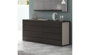 Maia Dresser Light Grey & Wenge J&M Furniture