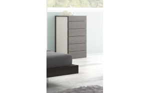 Maia 6 Drawer Chest Light Grey & Wenge J&M Furniture