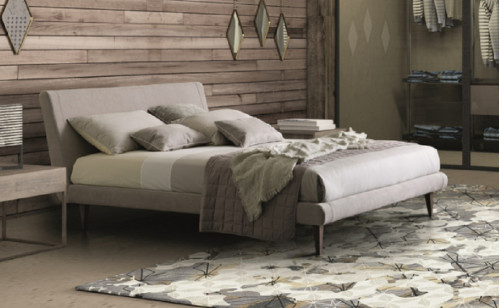 Metropolitan Fabric Bed Taupe J&M Furniture