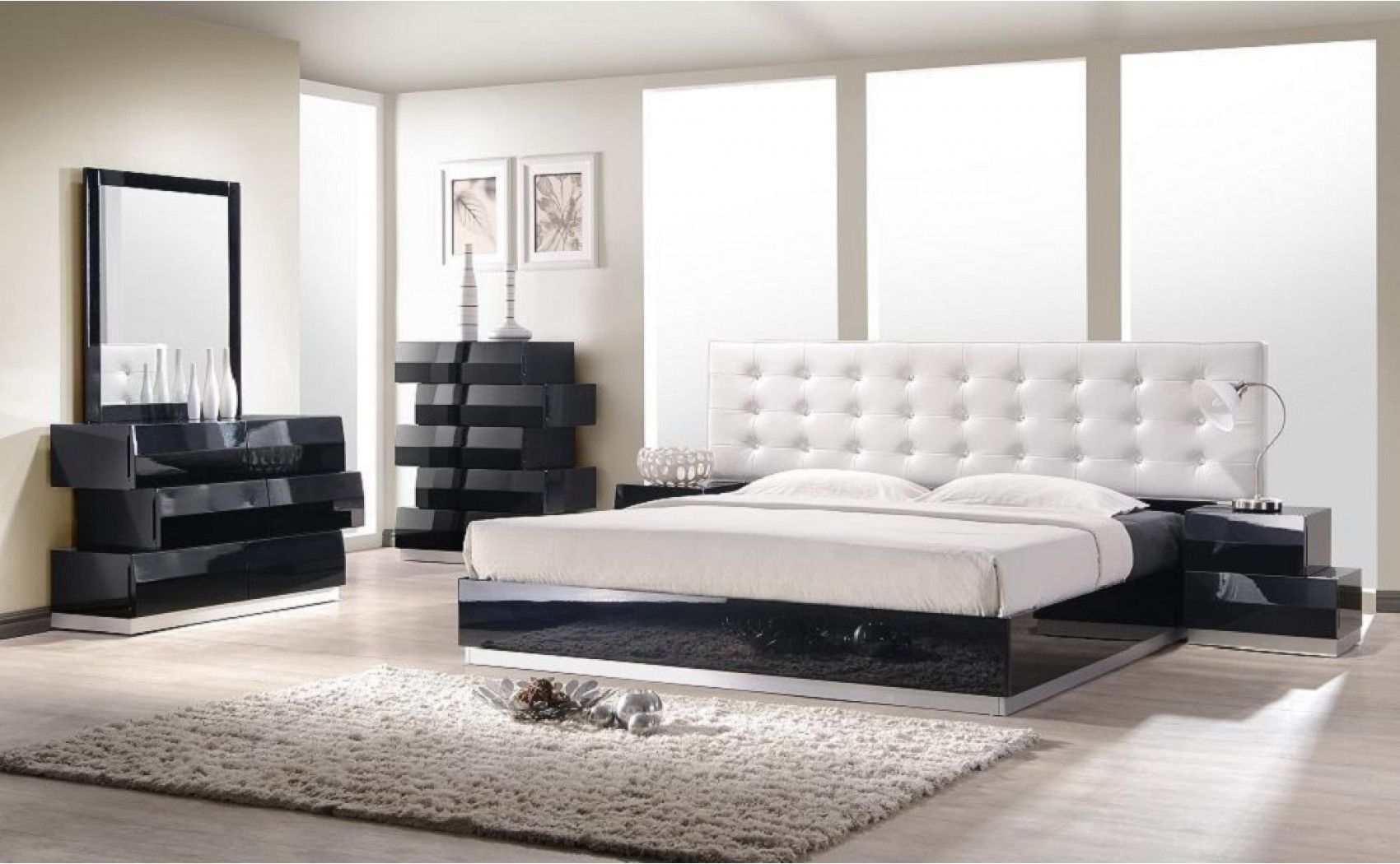 Milan Casegoods Black Lacquer J&M Furniture