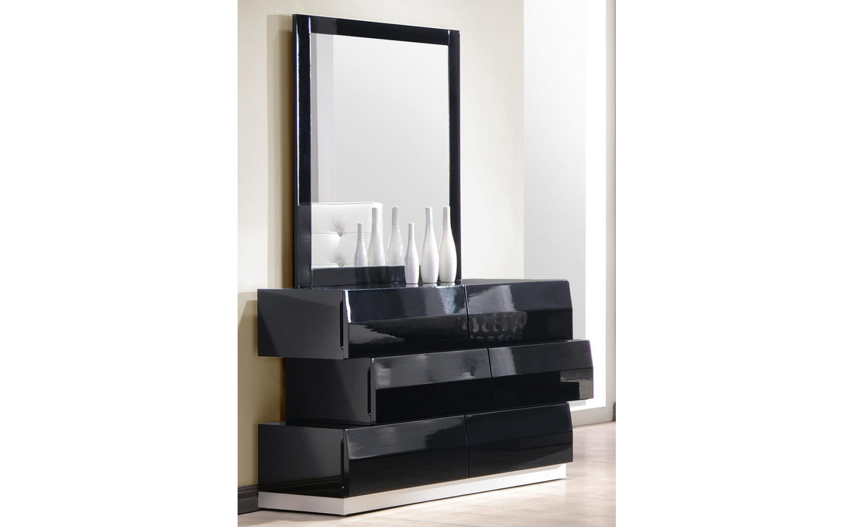 Milan Casegoods Black Lacquer J&M Furniture