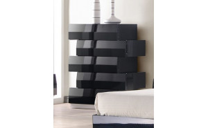 Milan Chest Black Lacquer J&M Furniture Milan Chest Black Lacquer J&M Furniture