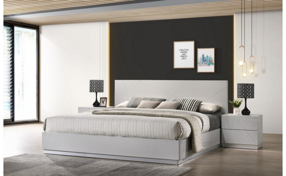 Naples Bedroom Set Grey J&M Furniture