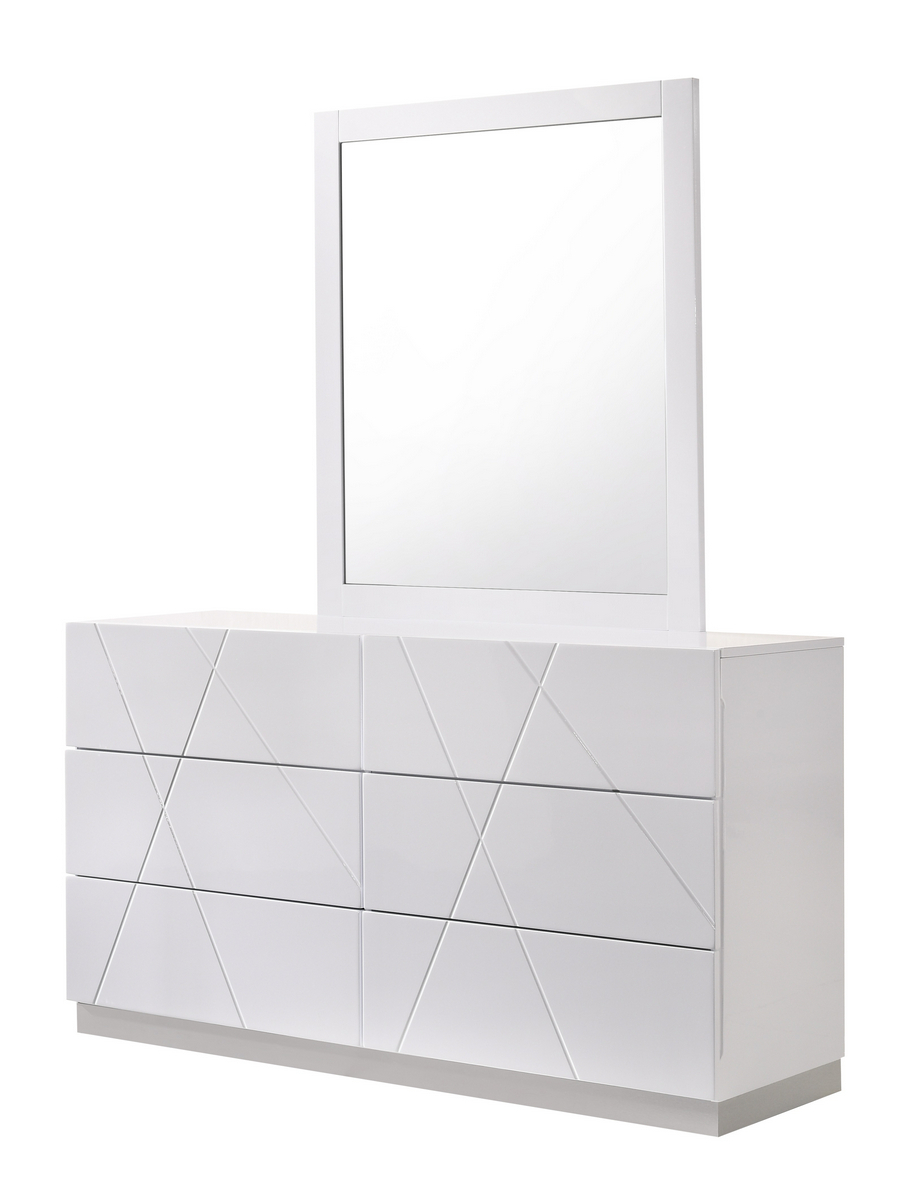 Naples Bedroom Set White Lacquer J&M Furniture JM