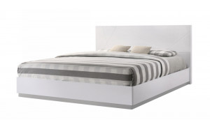 Naples Bed White Lacquer J&M Furniture
