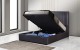 Nara Storage Bed Dark Brown Leatherette J&M Furniture