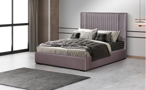 Nara Storage Bed Stone Leatherette J&M Furniture