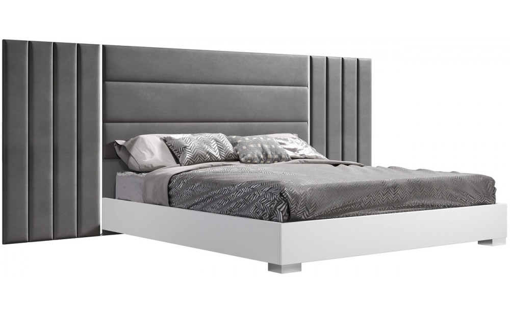 Nina Bed White / Grey J&M Furniture