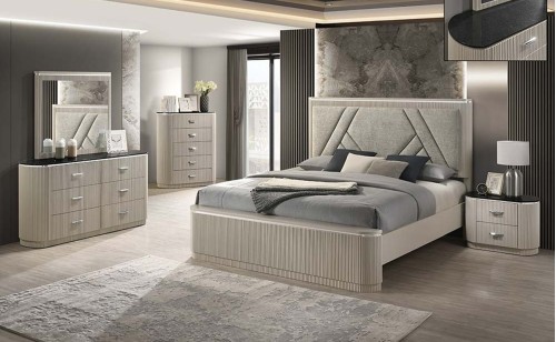 Onyx Casegoods Set Grey Glossy / Fabric J&M Furniture Onyx Casegoods Set Grey Glossy / Fabric J&M Furniture