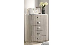 Onyx Chest Grey Glossy / Fabric J&M Furniture