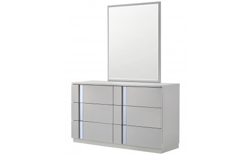 Palermo Grey Dresser & Mirror J&M Furniture
