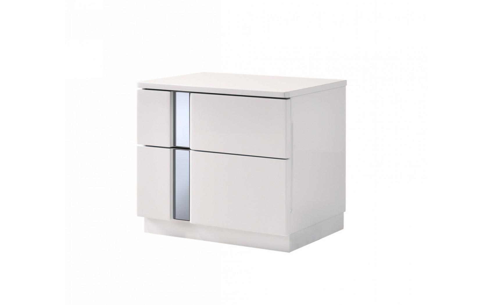 Palermo Casegoods White Lacquer & Chrome J&M Furniture