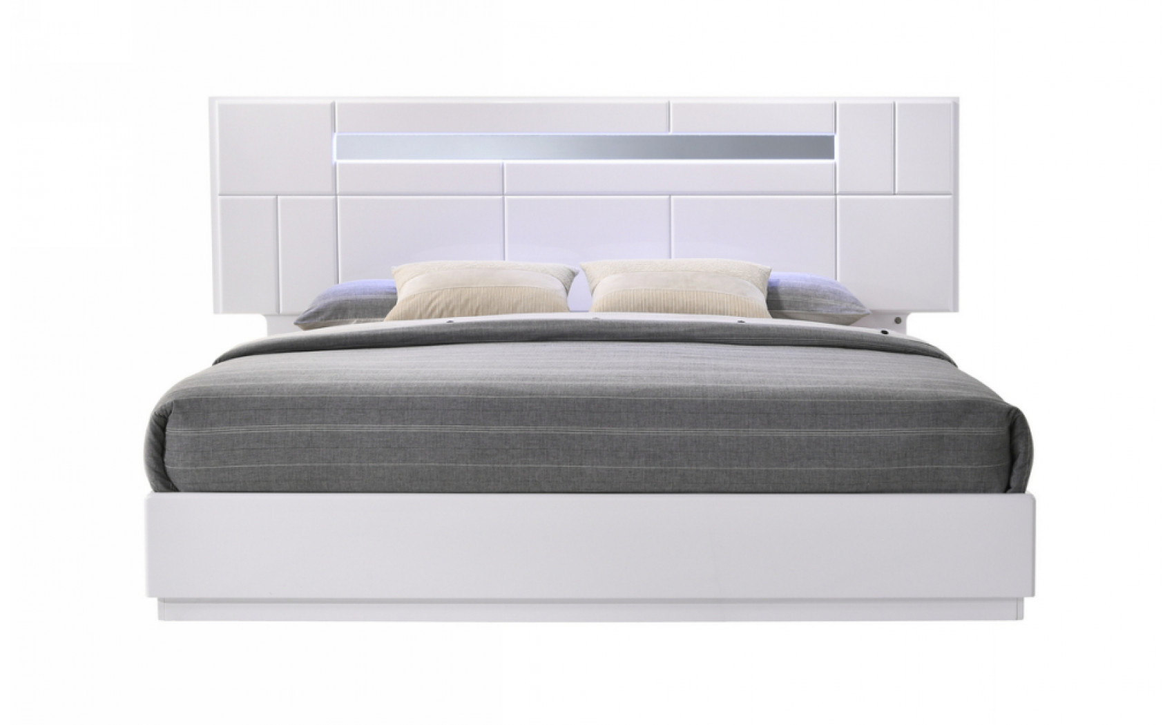 Palermo Casegoods White Lacquer & Chrome J&M Furniture