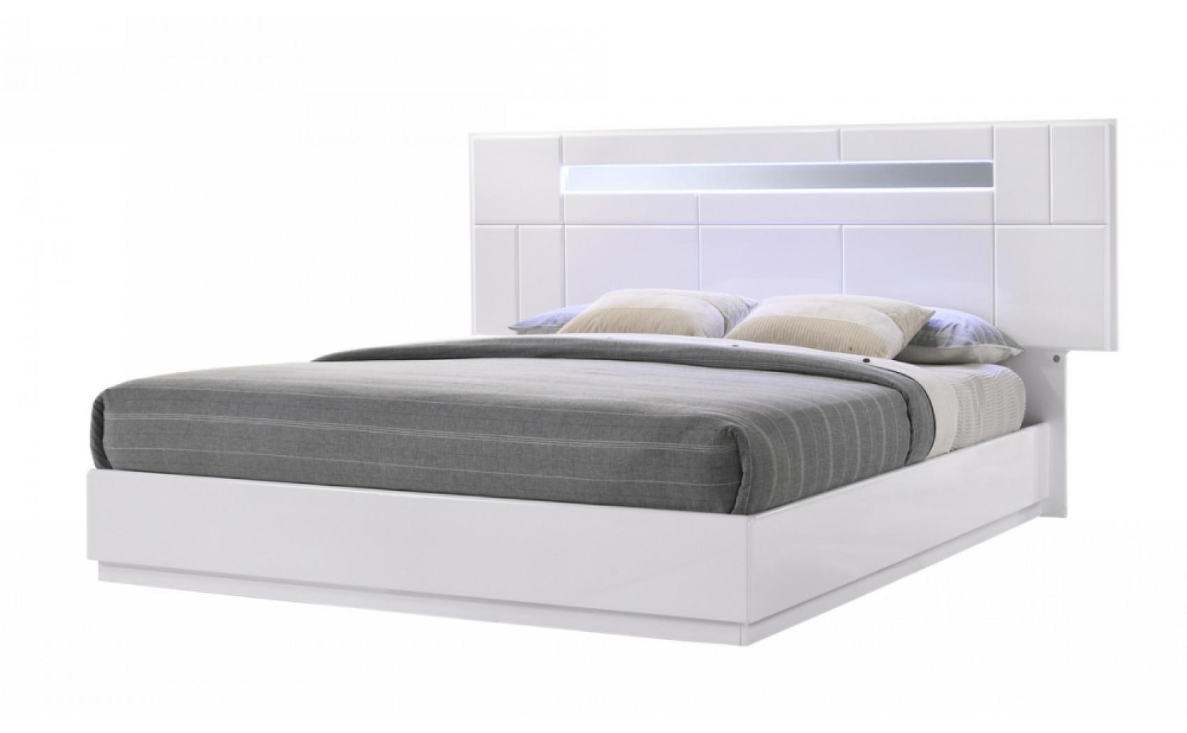 Palermo Casegoods White Lacquer & Chrome J&M Furniture