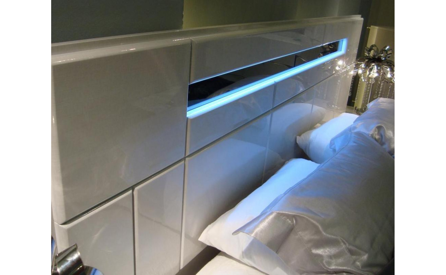 Palermo Casegoods White Lacquer & Chrome J&M Furniture