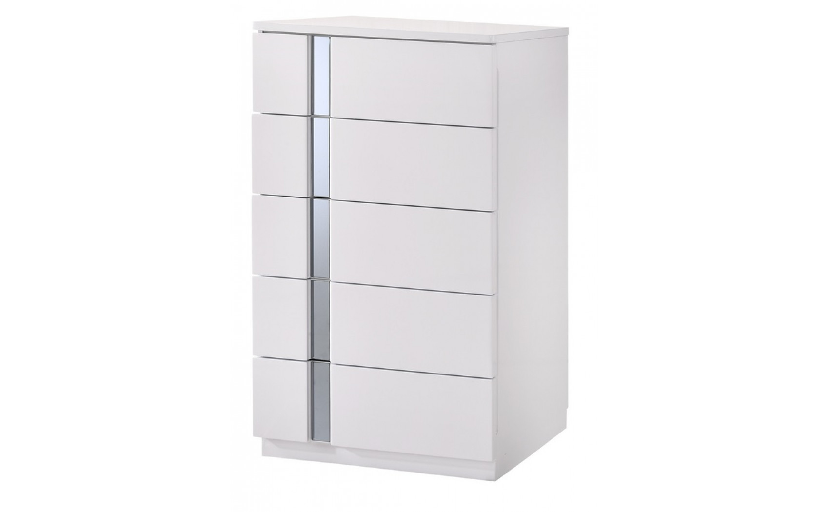 Palermo Casegoods White Lacquer & Chrome J&M Furniture