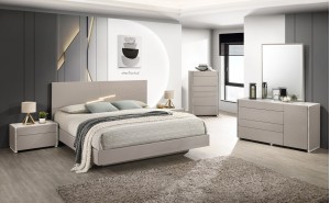 Pearl Casegoods Set Taupe / Grey / White Matte J&M Furniture