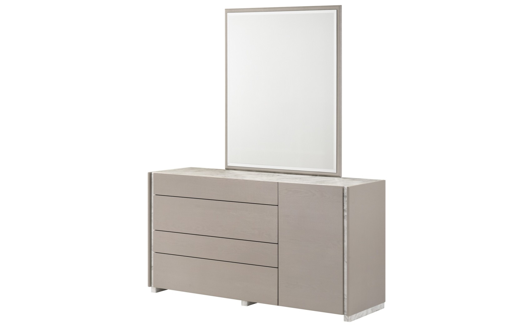 Pearl Casegoods Set Taupe / Grey / White Matte J&M Furniture