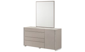 Pearl Dresser Taupe / Grey / White Matte J&M Furniture Pearl Dresser Taupe / Grey / White Matte J&M Furniture