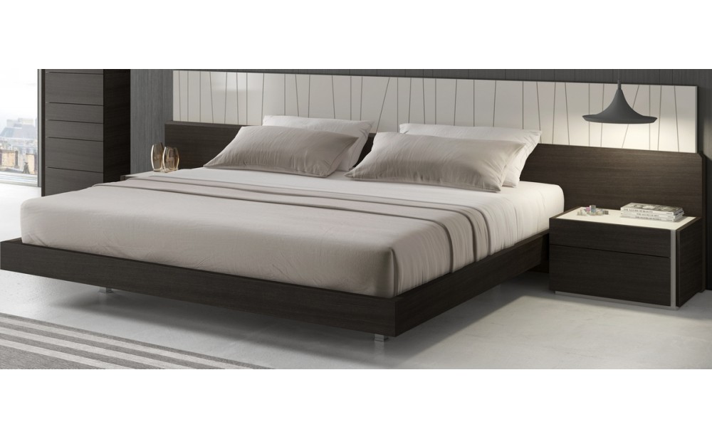 Porto Bed Light Grey & Wenge J&M Furniture