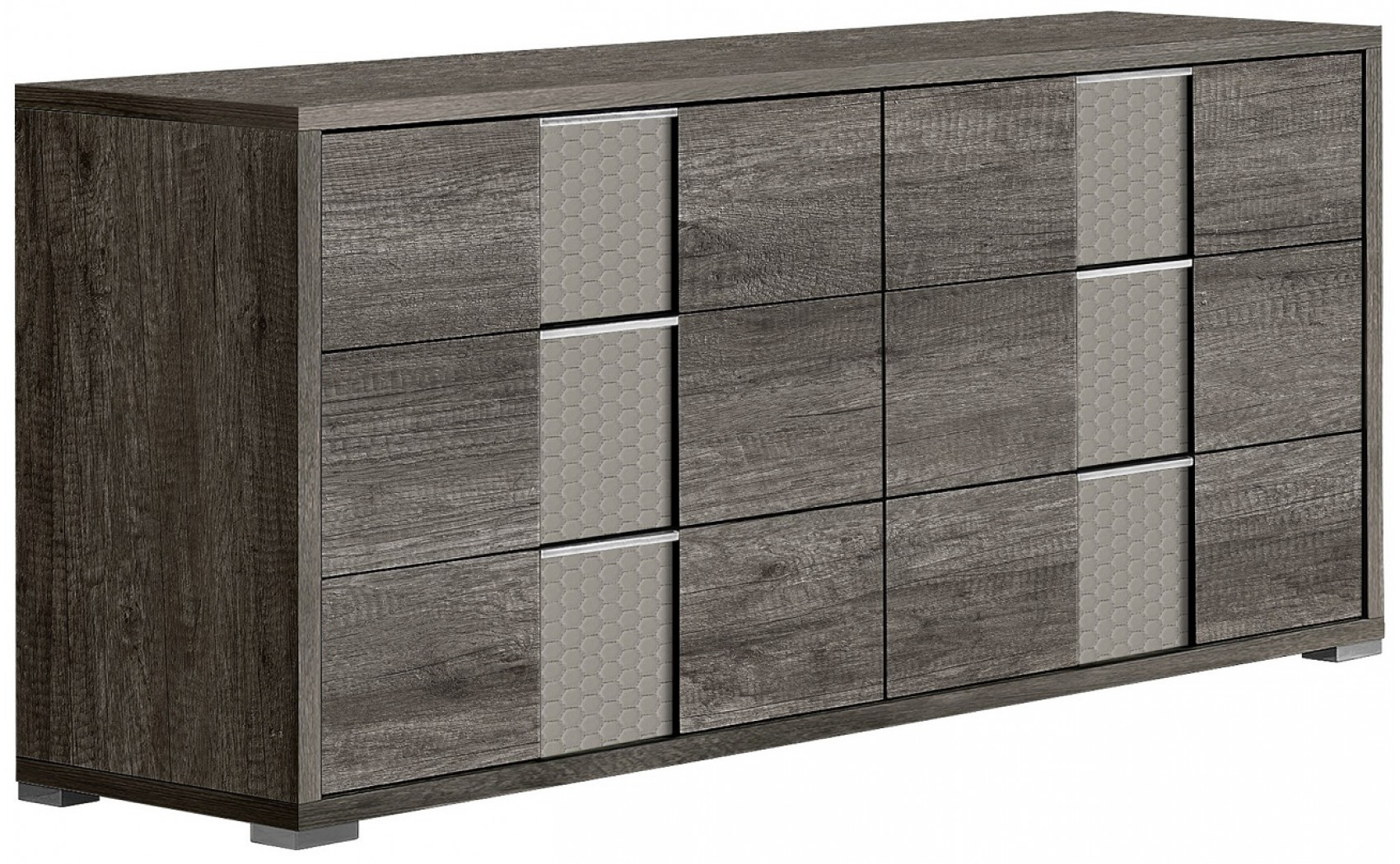 Portofino Nightstand Beige / Canyon Oak J&M Furniture