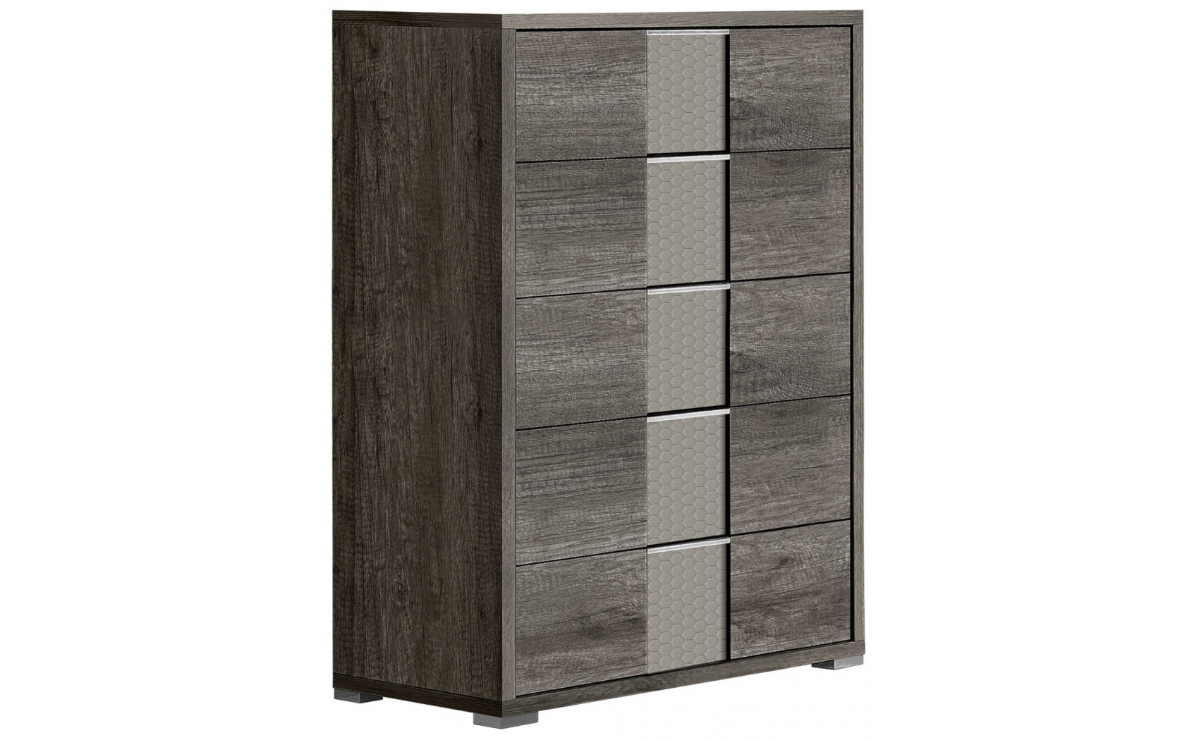 Portofino Nightstand Beige / Canyon Oak J&M Furniture