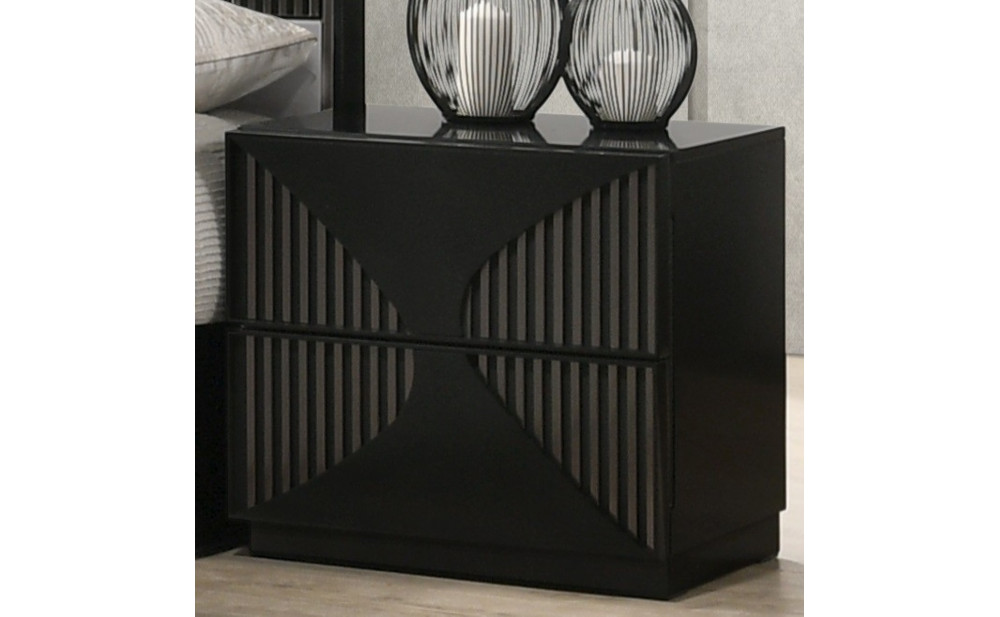 Rosette Nightstand Wenge J&M Furniture